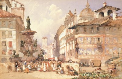 Religiöse Prozession von William Callow